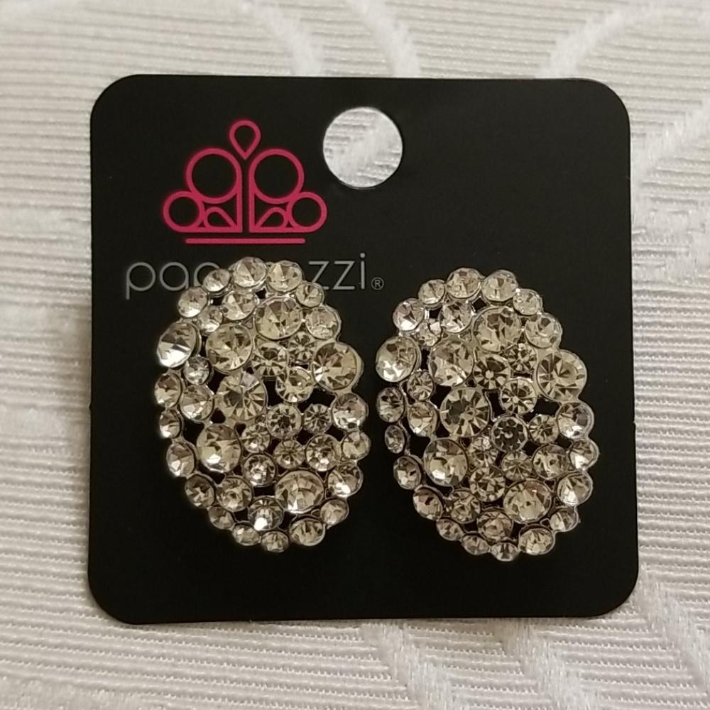 🆕 Paparazzi Silver Stone Earrings NWT